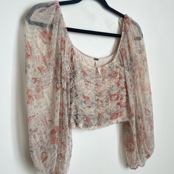 Free People Lilia Ruched Cropped Top - Picture 4 of 5